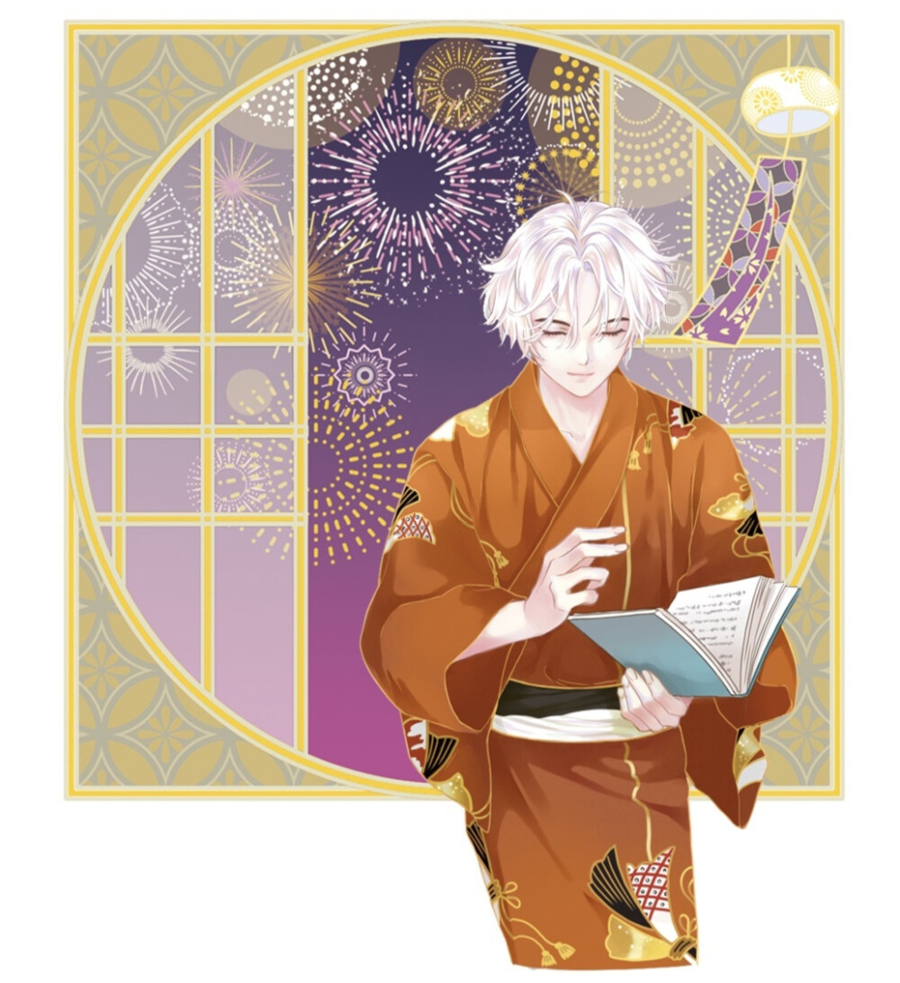 白发和风少年