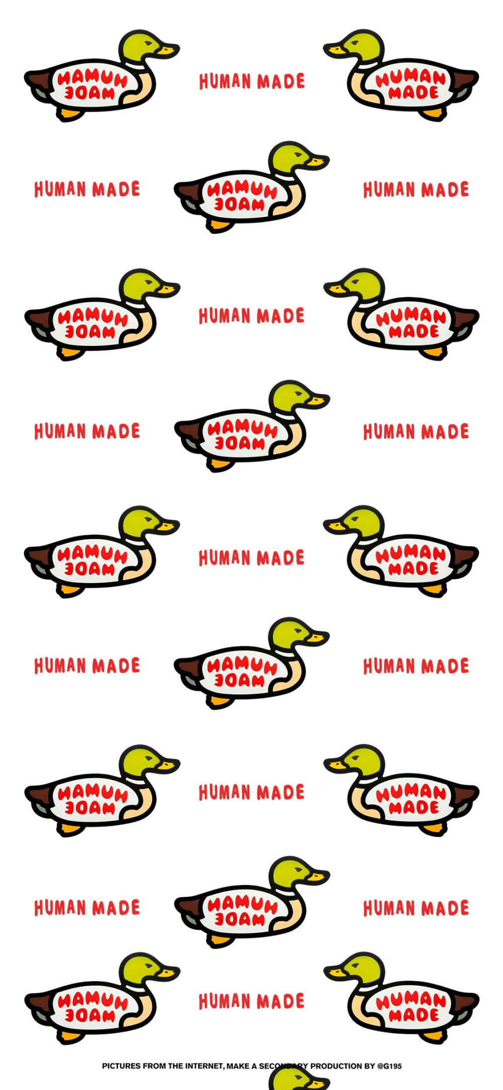 “Human made”/红色 壁纸