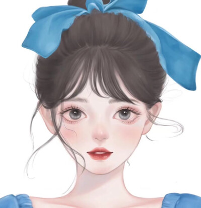 手绘女头 侵权删