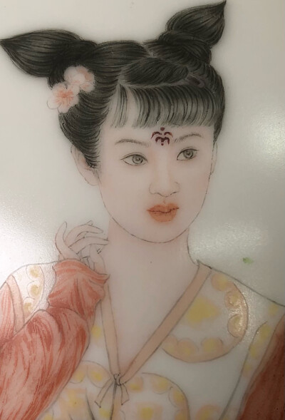 斜飞宝鸭衬香腮 唐风仕女十美来
妙行居士作品