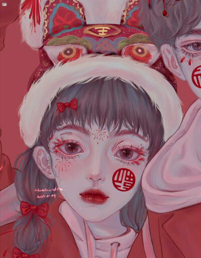 新年情侣头像
画师:虎妞妞niu