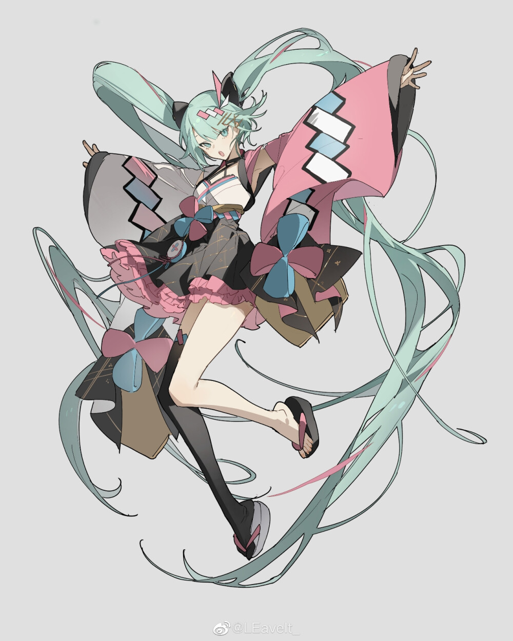 初音淡色稿