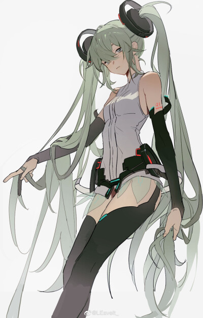 初音淡色稿