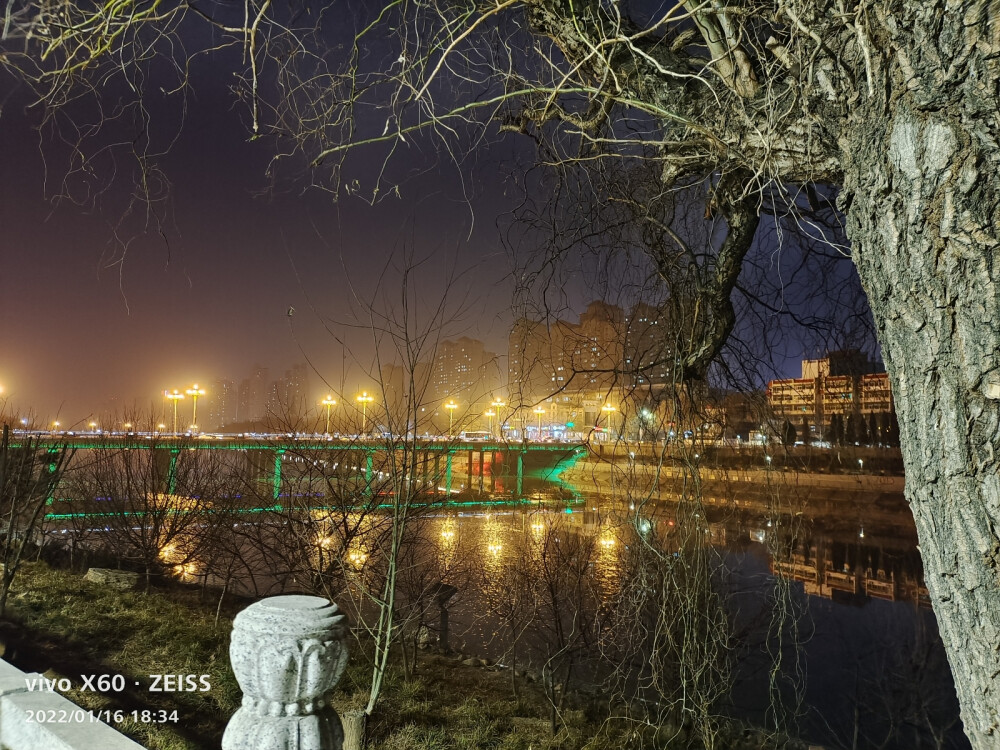 岸边夜景