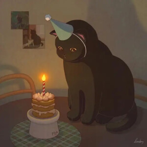 手绘插画——猫咪生活