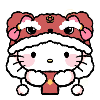  ?三麗鷗虎寶寶頭像
畫師：可愛沖浪家
#hellokitty##布丁狗##虎年頭像##新年頭像#