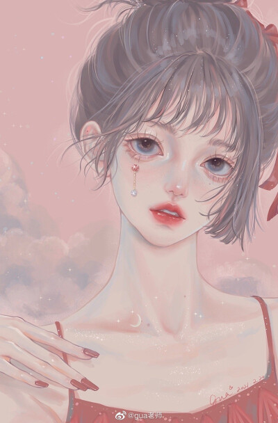 一杯葡萄馨息的黑啤
侍奉你的炭火烧烤
或者含辣的赤褐啤扈拥燉锅
如果外面飞雪，添一杯野樱桃热啤
｜木心 ​​​
晚安.
画师/gua老师