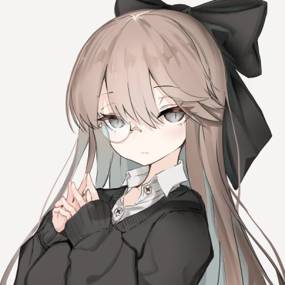 动漫女生头像 黑系