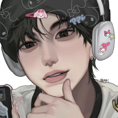 三丽鸥情侣头像，作者是抖音搜索@ppi