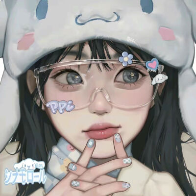 三丽鸥情侣头像，作者是抖音搜索@ppi