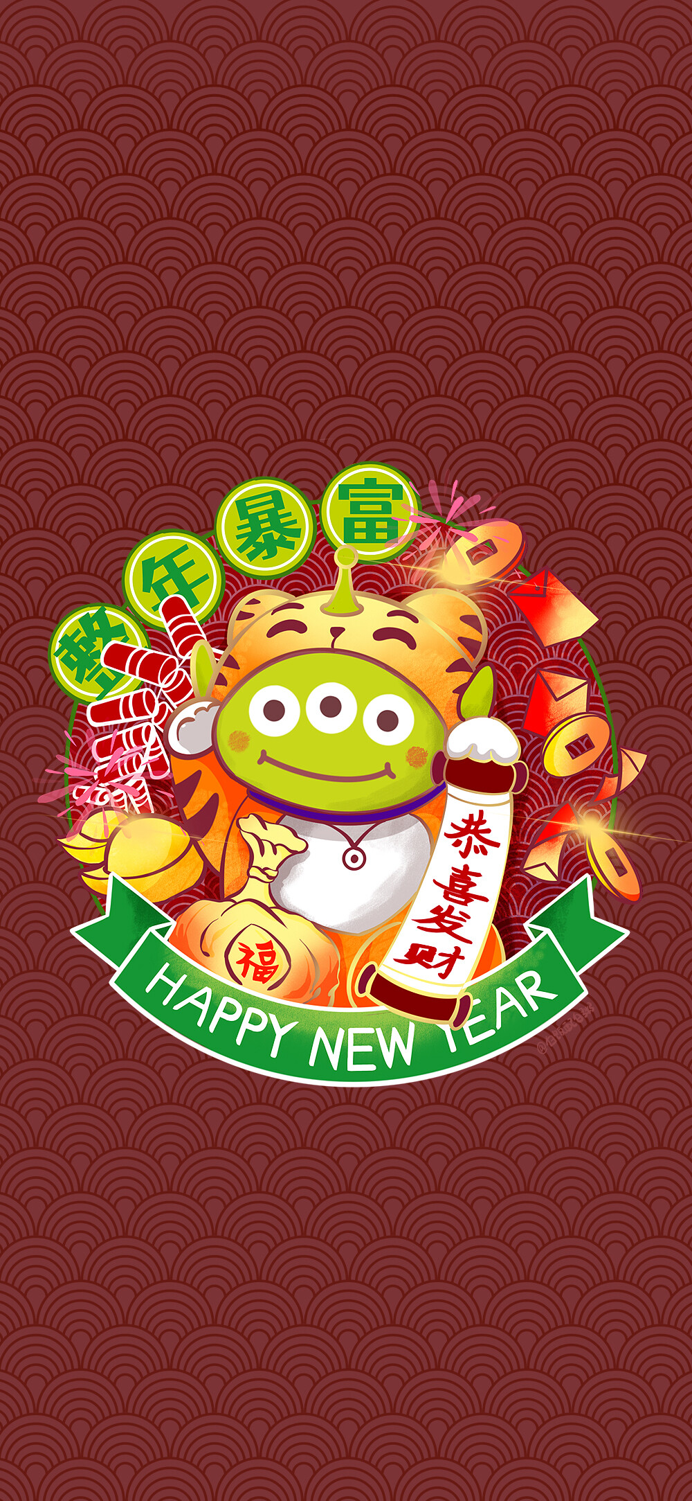 三眼仔 新年壁纸
图片出处:陈大饺