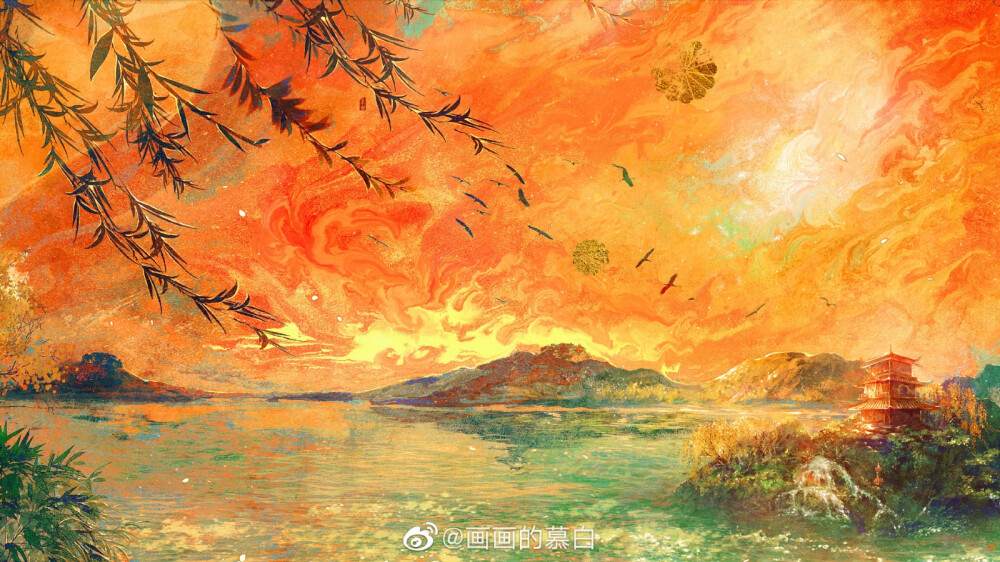 《丹霄万里》封面
（古风场景）
画画的慕白 绘