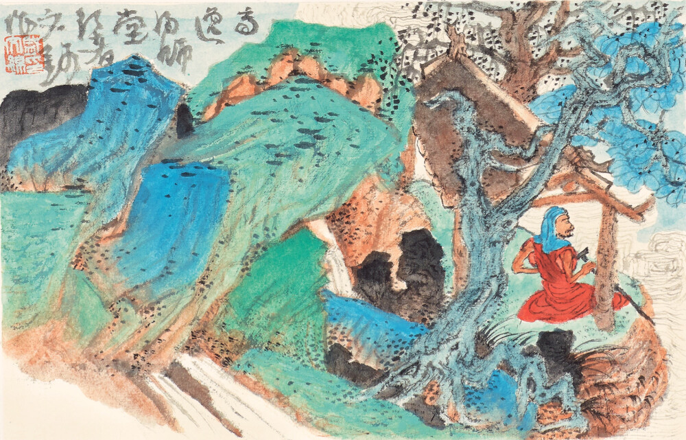 国画，盛文锦山水画，山水画，水墨画，青绿山水画，中国美术学院，中国美术家协会会员，中国工笔画学会会员，江苏省美术家协会会员。