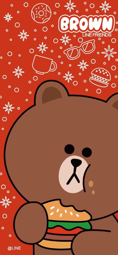 ?.linefriends-brown壁紙