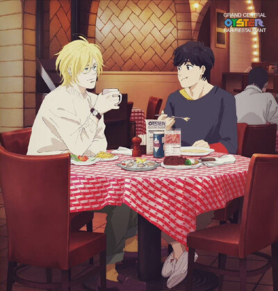 #banana fish# 林明美&作画总监督山田步 近期绘制的蕉鱼图以及 联动图，啊啊啊啊亚修英二啊！！意难平！！