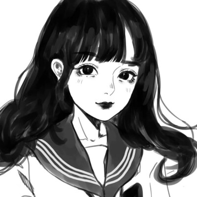 手绘头像/动漫女头/泪痣
