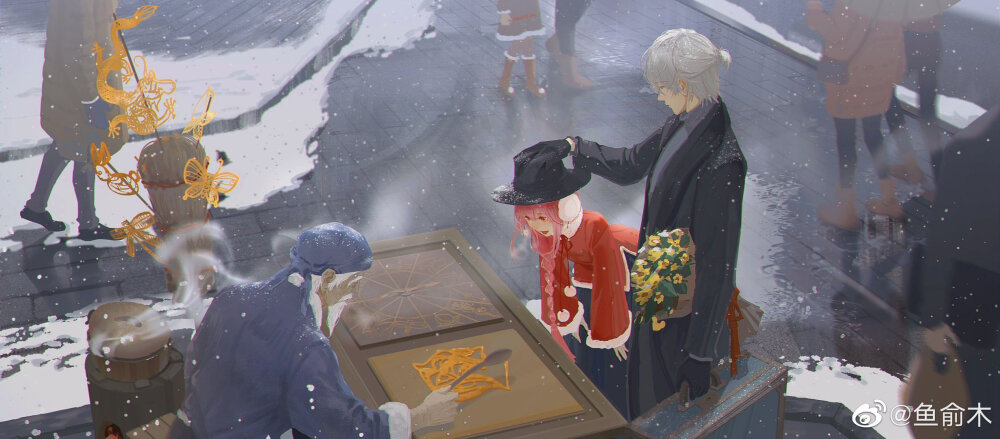 山水遥迢 风雪兼程
从天光乍现 到暮雪白头
画师：鱼俞木