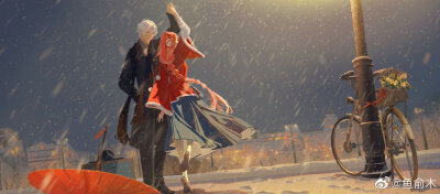 山水遥迢 风雪兼程
从天光乍现 到暮雪白头
画师：鱼俞木