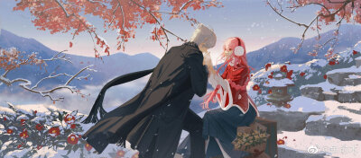 山水遥迢 风雪兼程
从天光乍现 到暮雪白头
画师：鱼俞木