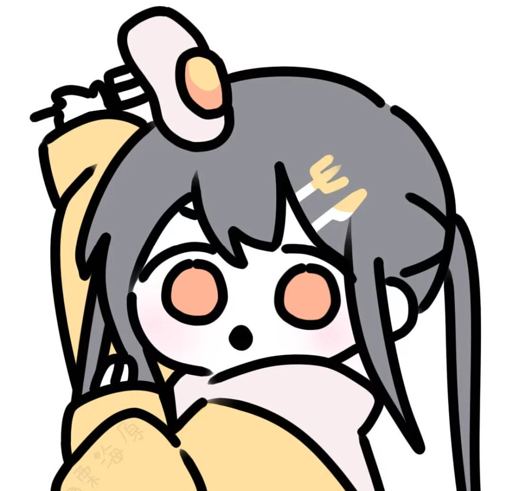 女生可爱头像 原创:栗海原 拿图吱声