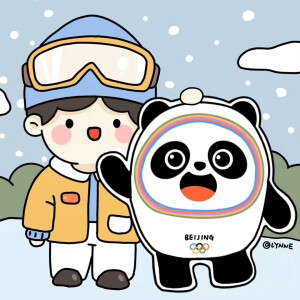 北京冬季奥运会 可爱吉祥物 冰墩墩 雪容融 情侣卡通头像