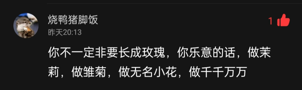 說得很好
讓我想起從前的一段對話
不太重要
做你自己 沒人能阻止你