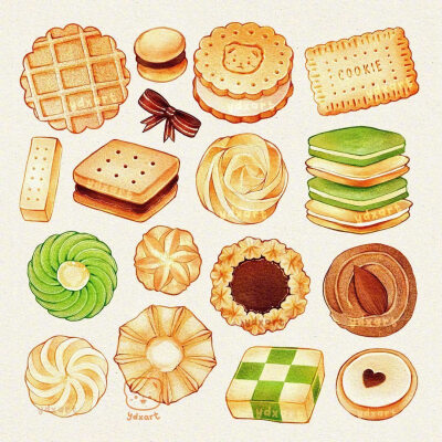 美食插画
ins:ydxart