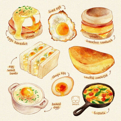 美食插画
ins:ydxart