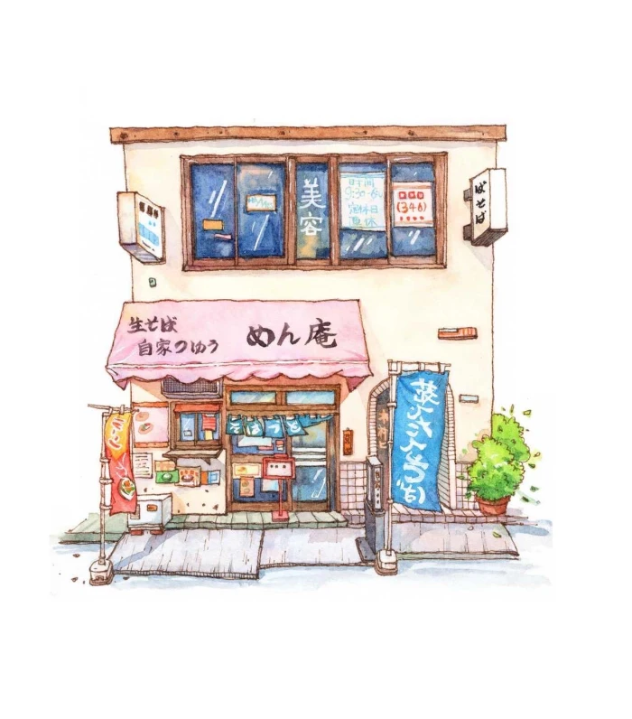 建筑手绘 - 堆糖，美图壁纸兴趣社区