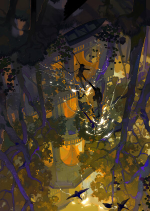 微博画师@小圈点儿w  禁二转商用
朦胧