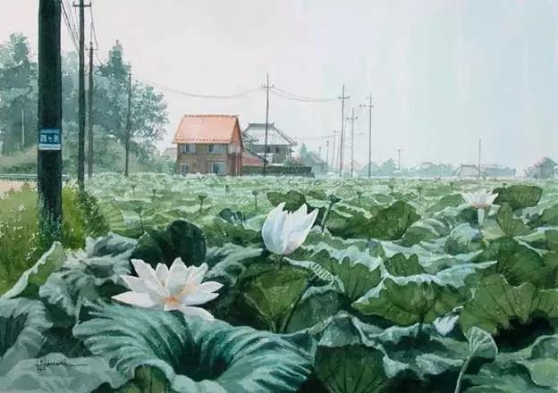 田中己永（Tanaka Minori）日本画家，毕业于东京艺术大学。
田中己永的水彩画以风景为主，纯朴静谧而又生机盎然，如同回到故乡。