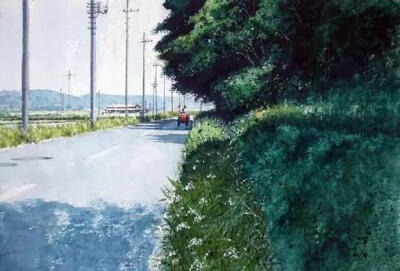 田中己永（Tanaka Minori）日本画家，毕业于东京艺术大学。
田中己永的水彩画以风景为主，纯朴静谧而又生机盎然，如同回到故乡。