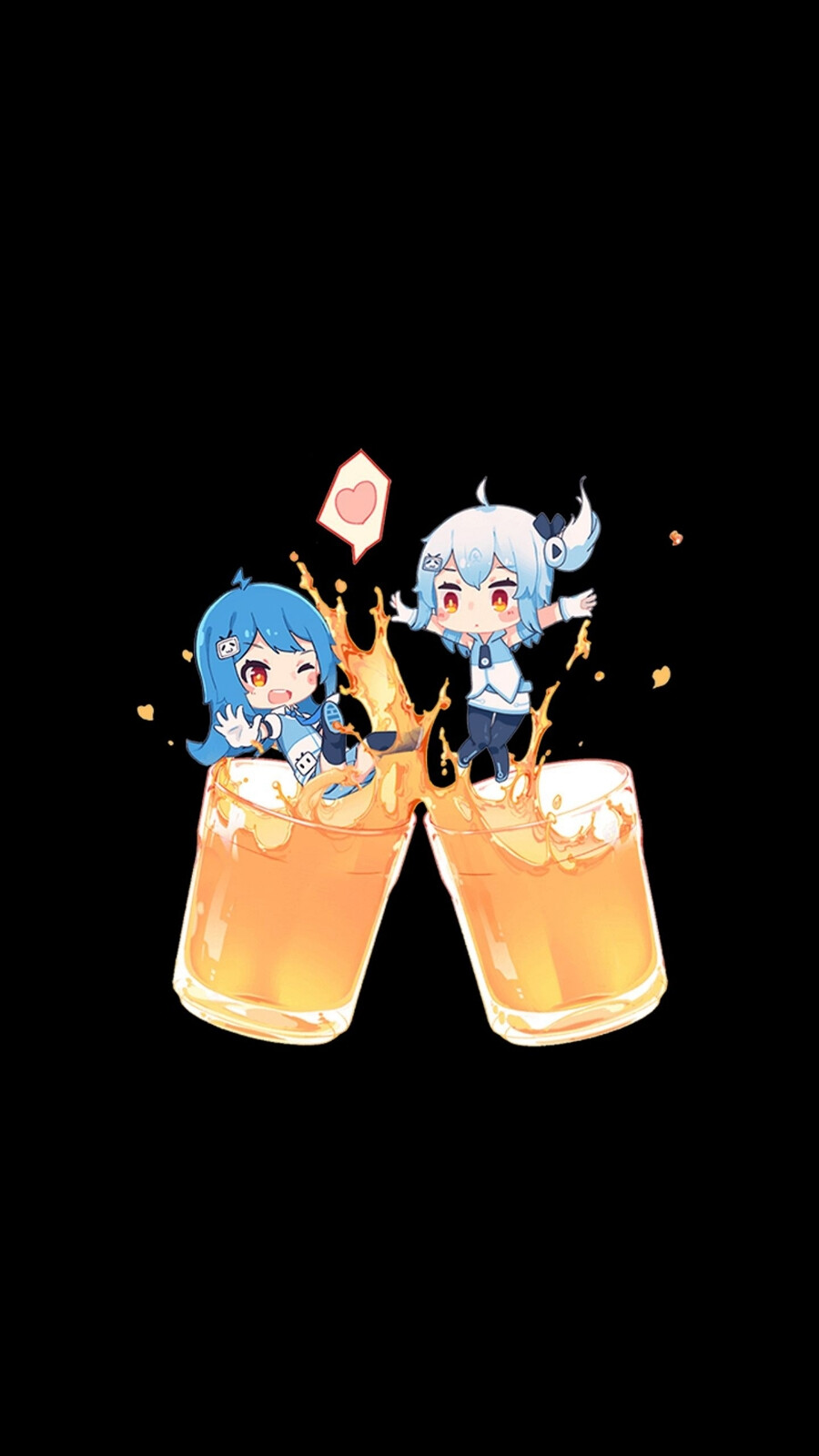 息屏gif与黑色壁纸 来自网络侵删