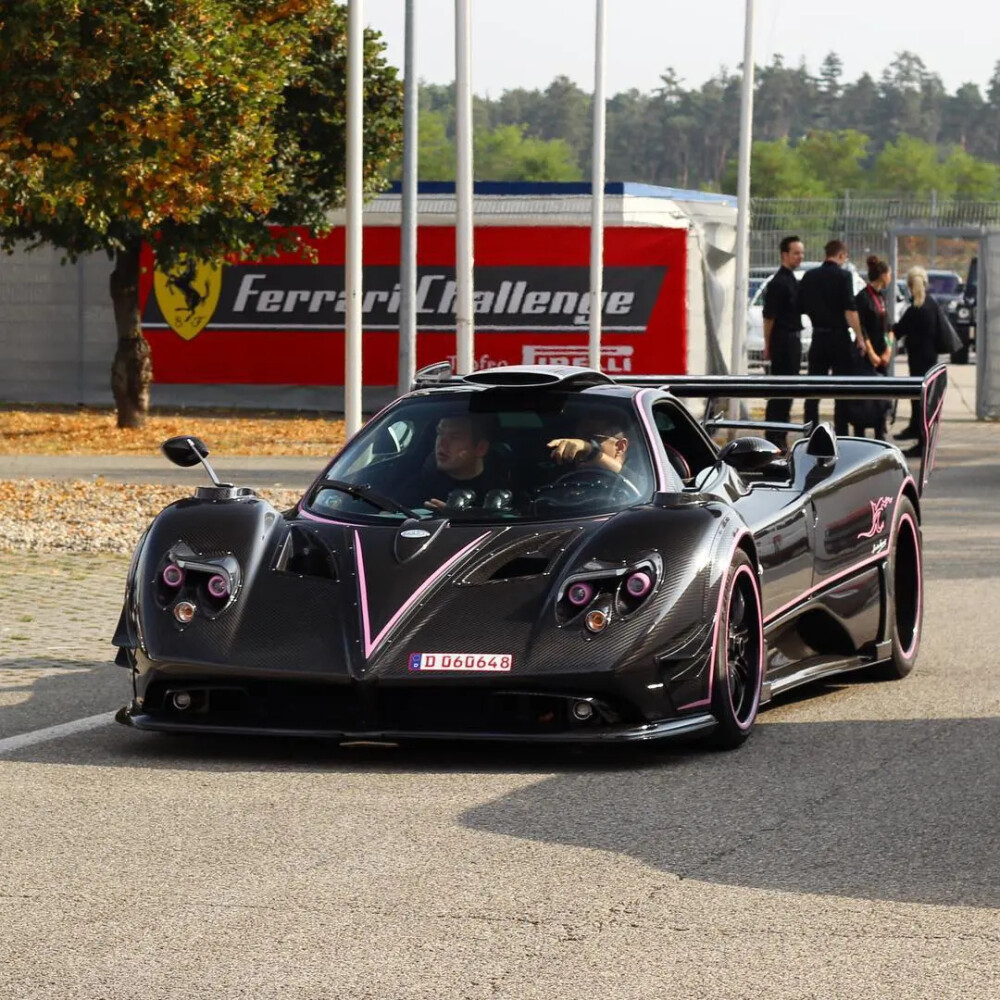 Zonda 760 JC ，one-off系列，粉色拉花，车主重庆力帆公子，精彩哥的审美堪称一绝。