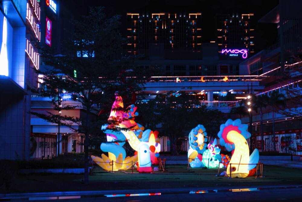 夜景 赛博朋克风