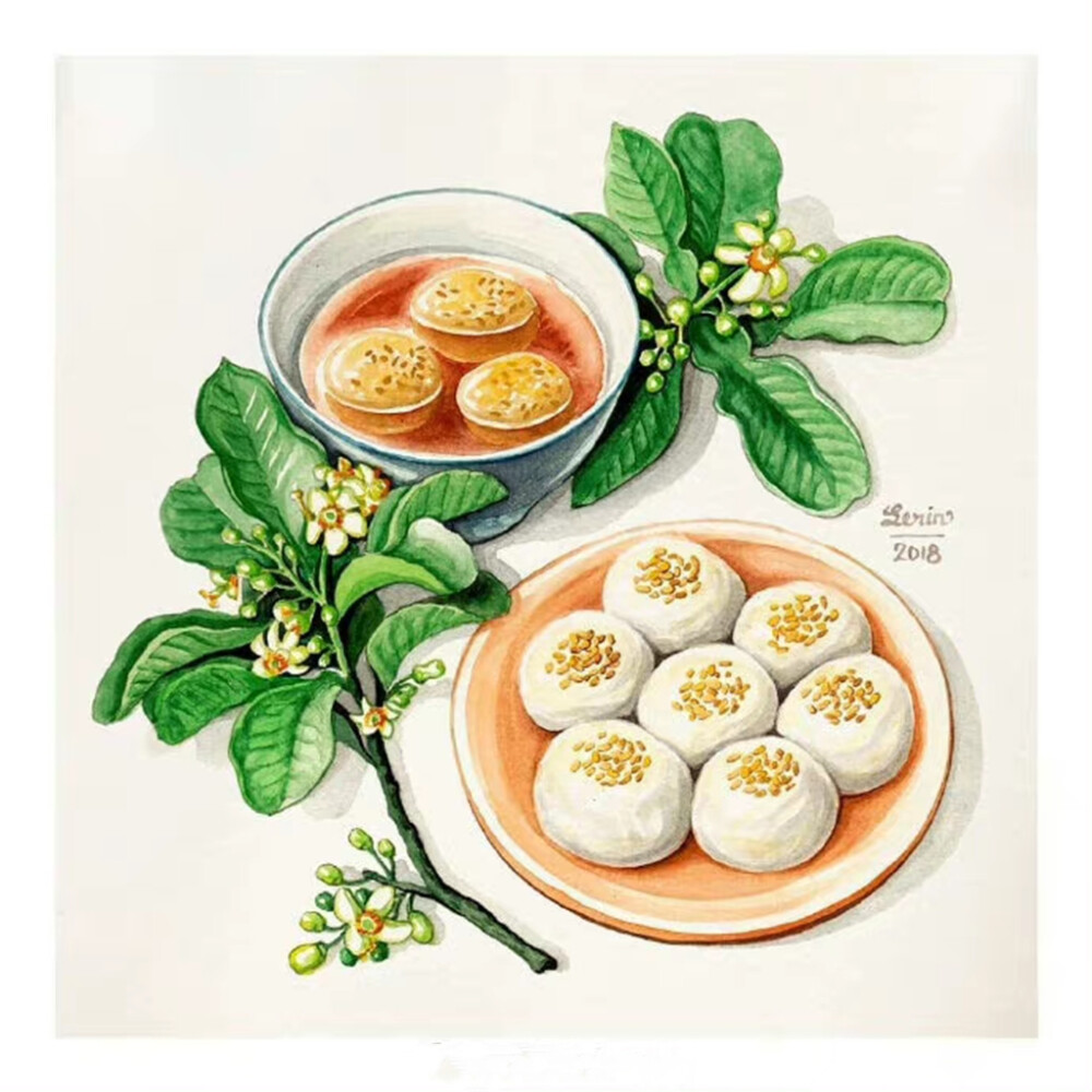 美食绘，来自lerin_illustration ​​​