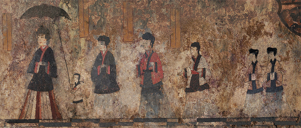 水山里高句丽古墓壁画,定陶汉墓