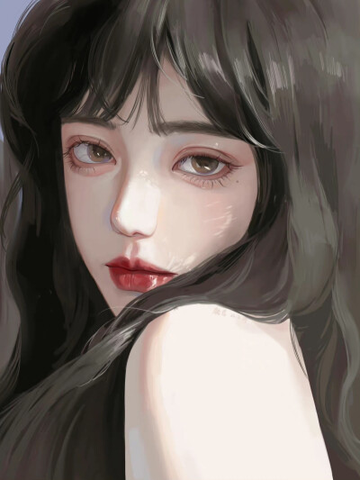 一组绝美插画风小众女生头像
cr老师：@哈士奇味的鸵鸟a