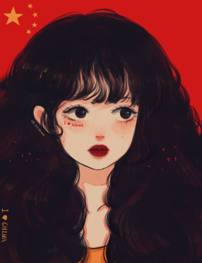 女孩插画一组~
作者：哎哟微well ​​​