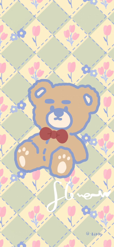 花朵小熊壁纸♥
©：一番甜粥