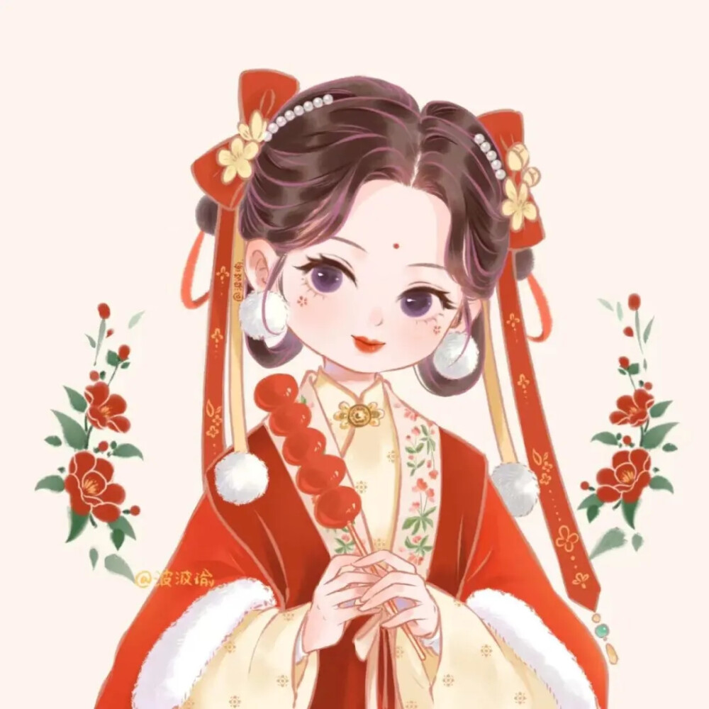 动漫情头古风 画师：波波瑜