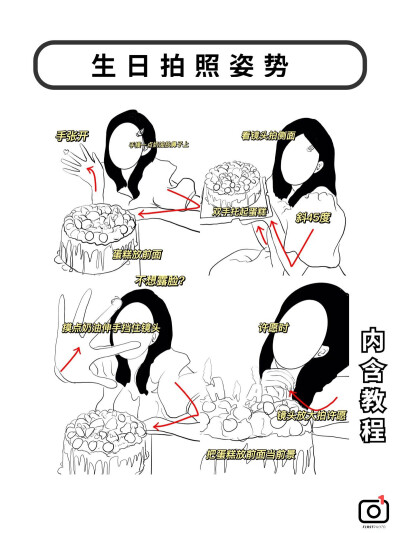 生日拍照pose赞爆朋友圈！！！|||氛围感马上拿捏起来！这几个pose真的超级好看！
过生日的宝贝们get起来哇！！！超级好看！！