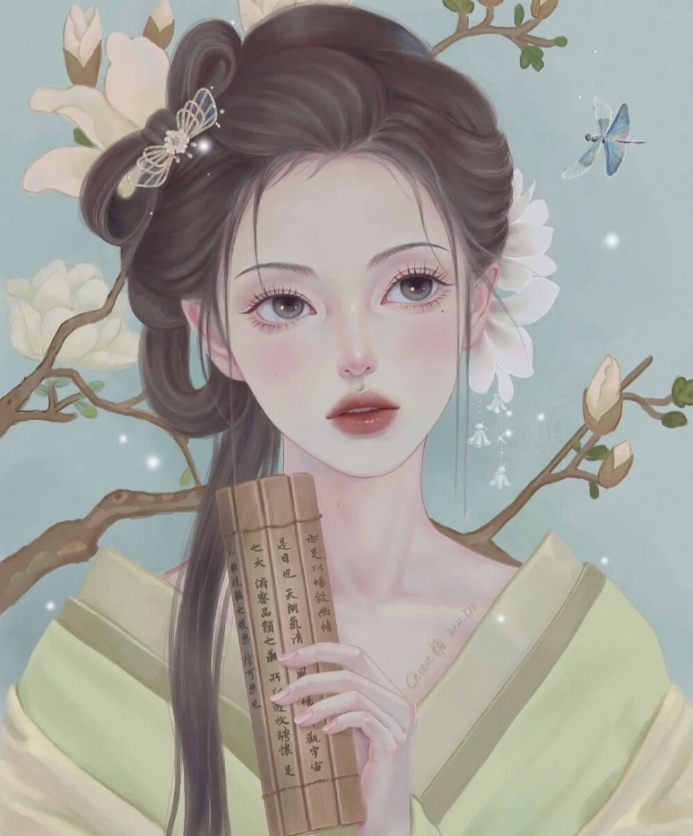 “好好等，会晚些，但会更好”
女生头像｜手绘头像
来源: xhs原创画师【Cheese糖】