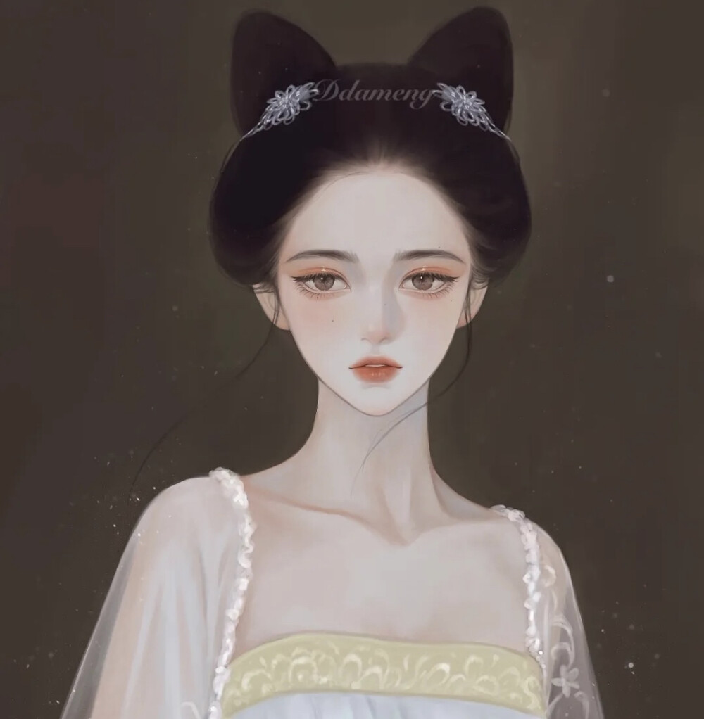 “我们逃走吧，日暮，银河，别在梦里”
女生头像｜手绘头像
来源: xhs原创画师【狄大萌】