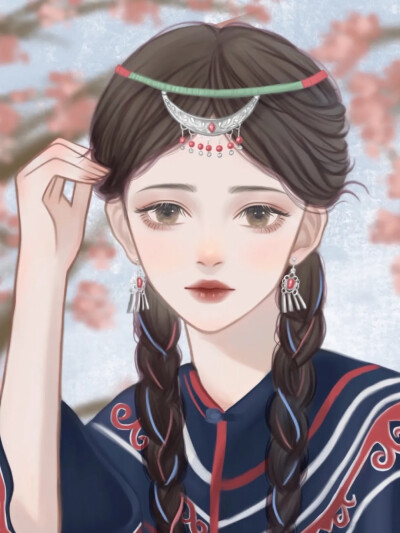 “我们逃走吧，日暮，银河，别在梦里”
女生头像｜手绘头像
来源: xhs原创画师【木屿雪】