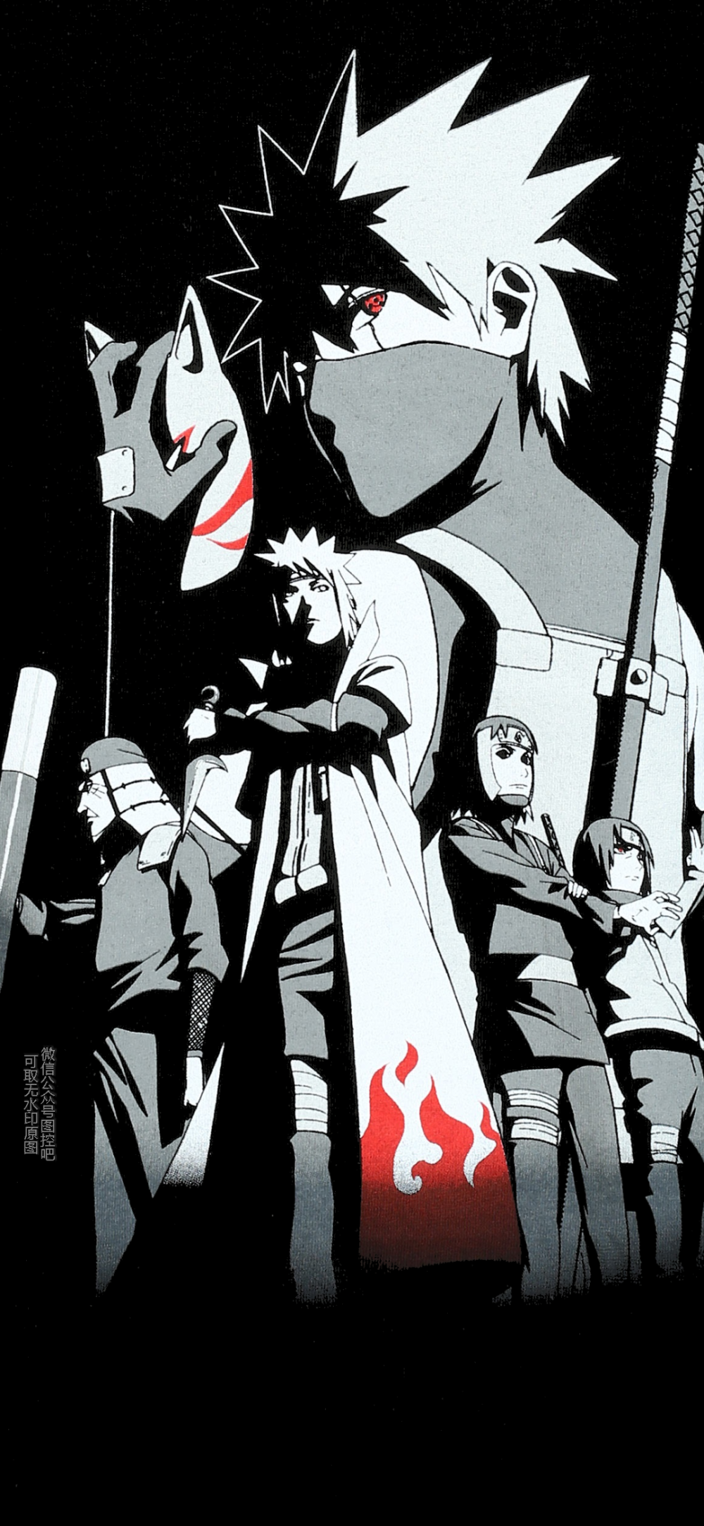 火影忍者手机壁纸，自来也，写轮眼，宇智波鼬，宇智波鼬，自来也纲手，干柿鬼鲛，手鞠，阿斯玛，晓组织小楠，卡卡西