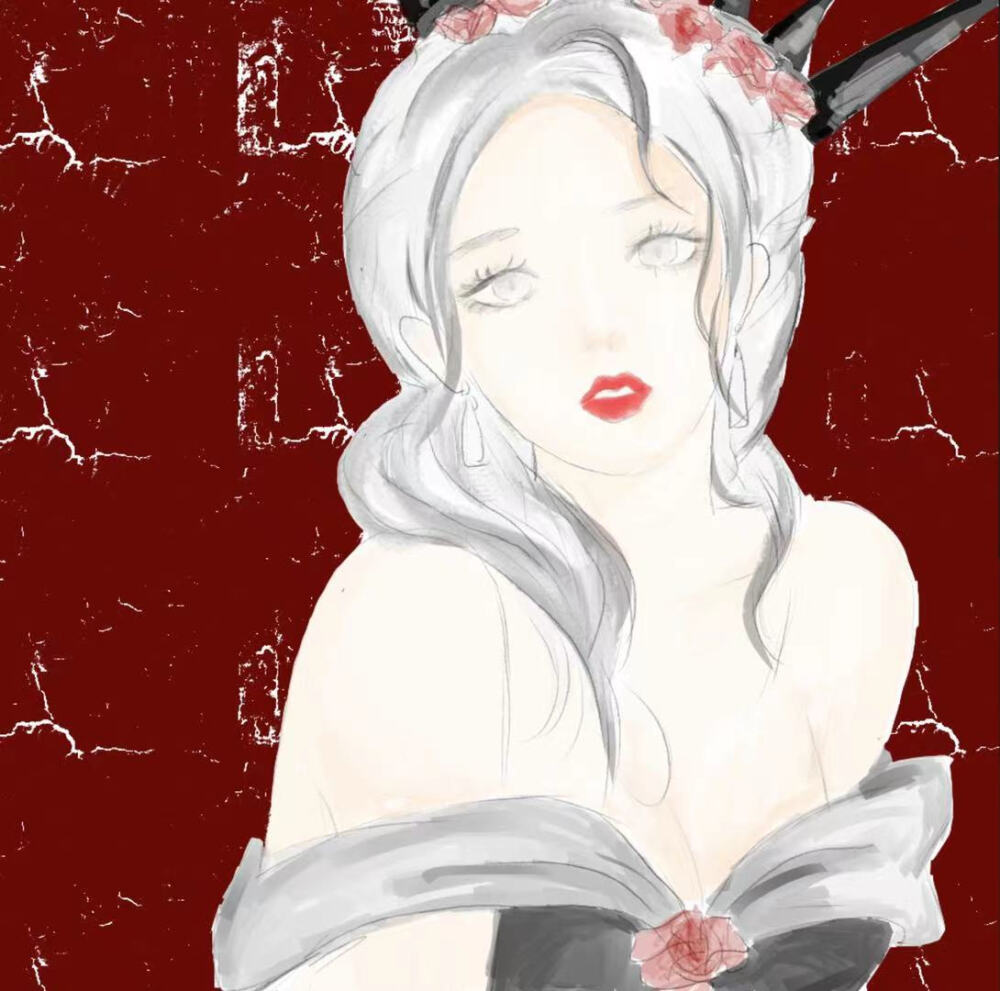 自己画了一点动漫女生头像