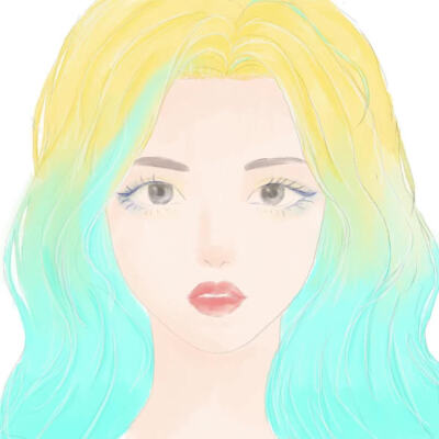 自己画了一点动漫女生头像
