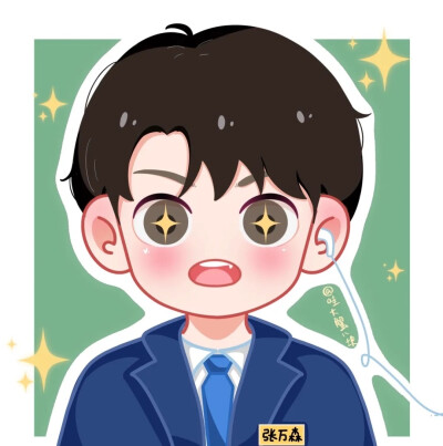 一闪一闪亮星星｜张万森｜林北星
情侣头像｜优质情头｜卡通头像
画师: xhs【哇大蟹八块】