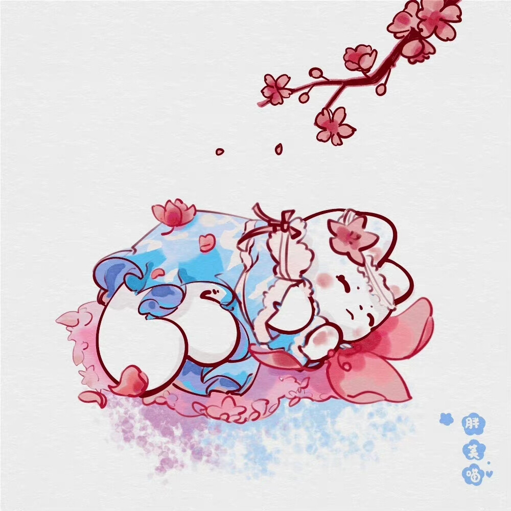 小猫咪的樱花之旅
可爱画师@胖芙喵
#插画分享##猫咪头像##可爱头像##治愈系# ​​​